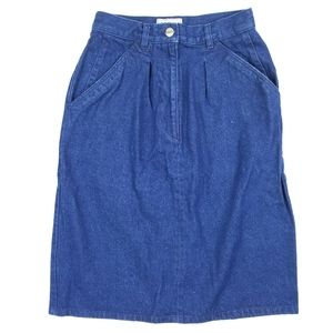 VTG 90's 80's L.L.Bean Heavy Denim Jeans Skirt
